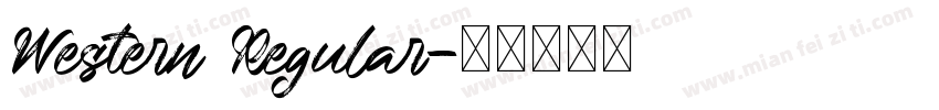 Western Regular字体转换